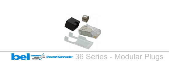 36 Series Shielded Modular Plugs